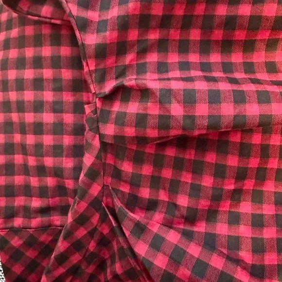 ZARA WOMAN ZW COLLECTION – Checkered Ruched Blouse - Picture 5 of 7